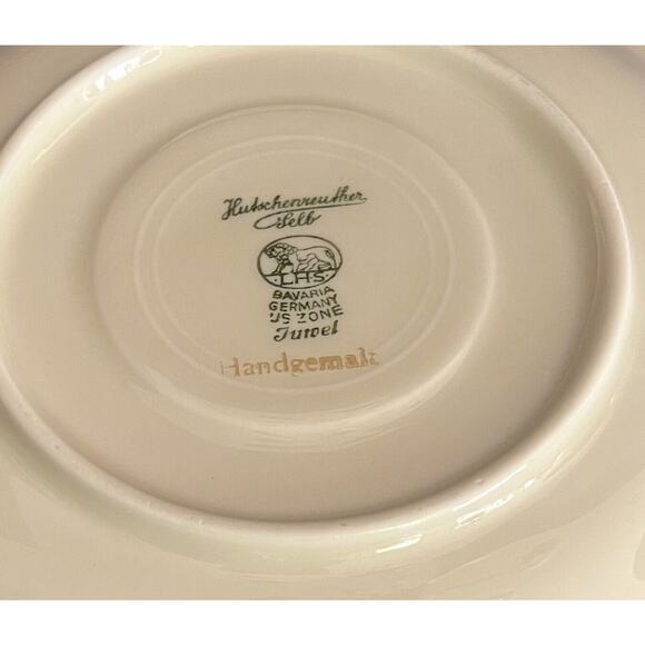 (10+1) Hutschenreuther-Selb LHS Bavaria US Zone Turvel Cup & Saucer Set **RARE** - Picture 5 of 9